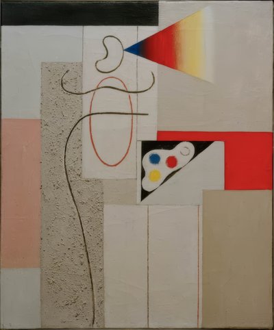 Pittore con tavolozza da Willi Baumeister