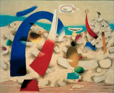 Paesaggio metafisico, spiaggia da Willi Baumeister