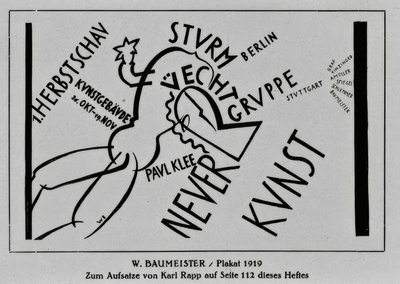 Plakat von Willi Baumeister