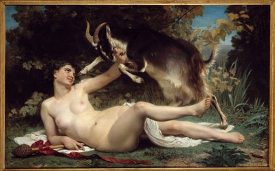 Una Baccante con una capra da William Adolphe Bouguereau