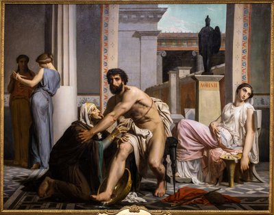Odisseo riconosciuto dalla nutrice al ritorno da Troia da William Adolphe Bouguereau