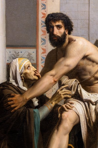 Odisseo riconosciuto dalla nutrice al ritorno da Troia da William Adolphe Bouguereau