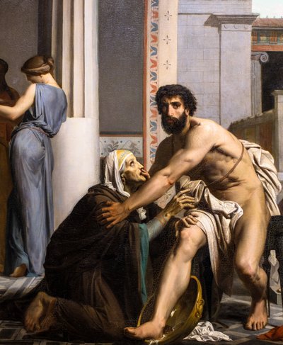 Odisseo riconosciuto dalla nutrice al ritorno da Troia da William Adolphe Bouguereau