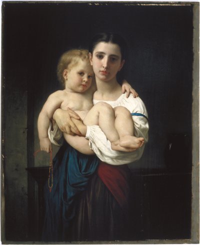 La sorella maggiore, riduzione da William-Adolphe Bouguereau