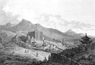 Veduta di Poo-ta-la o Grande Tempio vicino a Zhe-hol in Tartaria, inciso da Benjamin Thomas Pouncy, pub. da G. Nicol da William (after) Alexander
