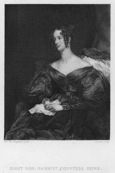 Harriet Contessa Howe (incisione) da William (after) Carpenter