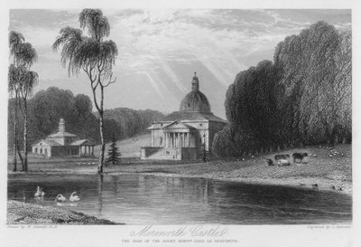 Castello di Mereworth, residenza del Lord Le Despencer (incisione) da William (after) Daniell