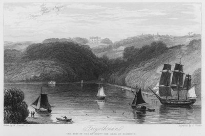 Tregothnan, la residenza del conte di Falmouth da William (after) Daniell