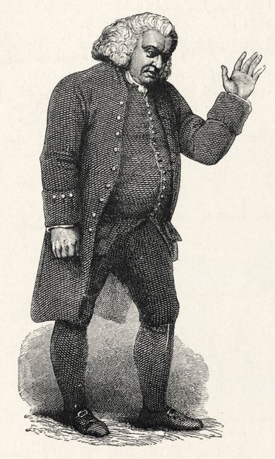 Samuel Johnson - Inglese da William (after) Finden