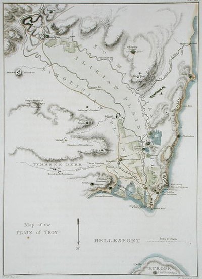 Mappa della Piana di Troia, da 