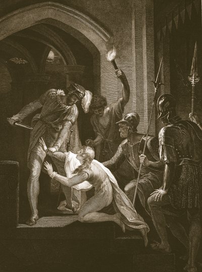 La morte di Arturo, inciso da J. Fittler, illustrazione da 