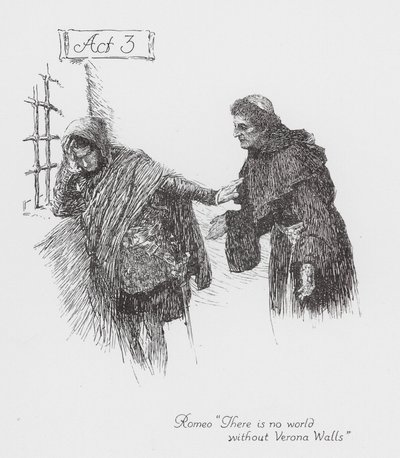 Romeo e Giulietta di Shakespeare: Atto 3 da William (after) Hatherell