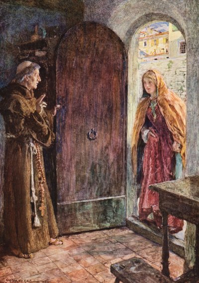 Shakespeare, Romeo e Giulietta: Atto II, Scena VI da William (after) Hatherell
