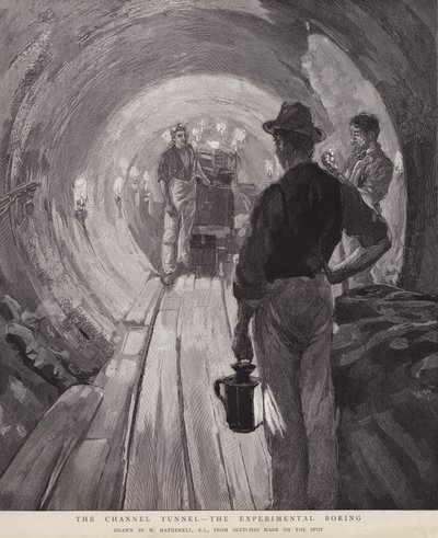 Il Tunnel della Manica - La perforazione sperimentale da William (after) Hatherell