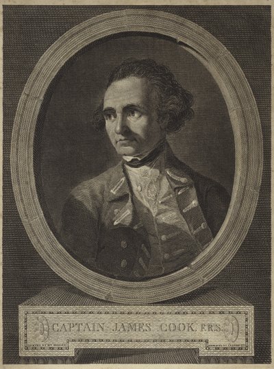 Ritratto del Capitano James Cook (incisione) da William (after) Hodges