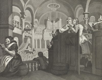 La domenica libera di Goodchild da William (after) Hogarth
