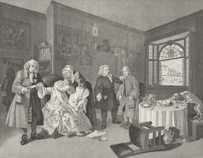 Il matrimonio alla moda da William (after) Hogarth