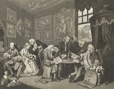 Il matrimonio alla moda da William (after) Hogarth