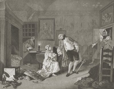 Il matrimonio alla moda da William (after) Hogarth