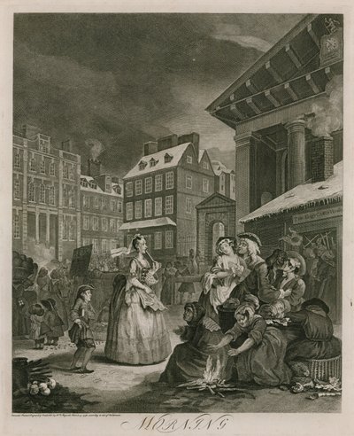 Mattina (incisione) da William (after) Hogarth