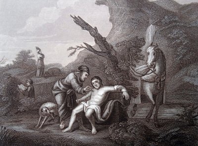 Il buon samaritano da William (after) Hogarth