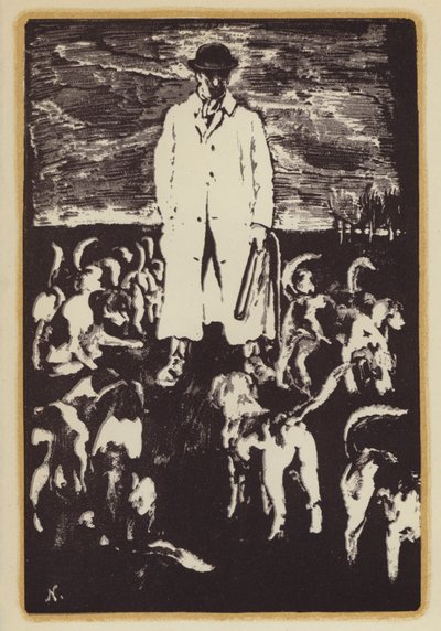 Illustrazione per Memorie di un uomo di caccia alla volpe di Siegfried Sassoon da William (after) Nicholson