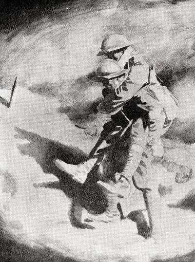 Poilu e Tommy dopo il dipinto di Sir William Orpen da William (after) Orpen