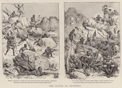 La rivolta in Rhodesia (incisione) da William (after) Ralston