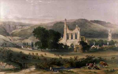 Abbazia di Byland da Sud-Ovest, da 