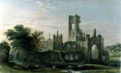 Abbazia di Kirkstall da sud-est, da 