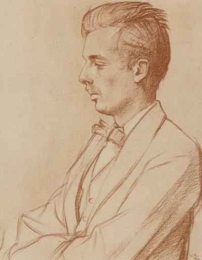 Aldous Huxley (litografia) da William (after) Rothenstein