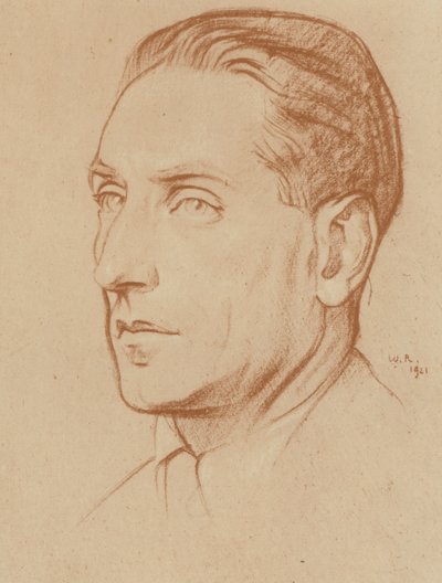 Compton Mackenzie (litografia) da William (after) Rothenstein