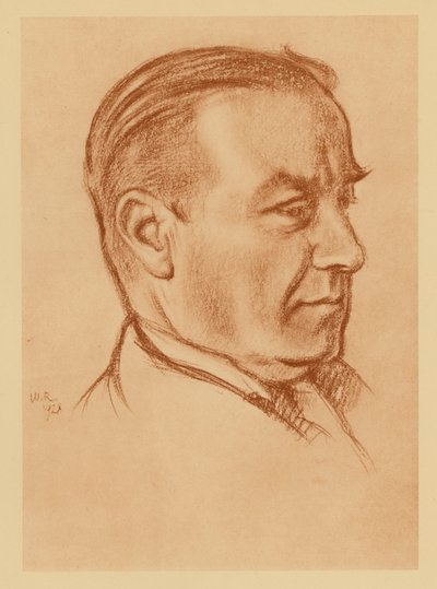 Ritratto di Rt Hon Stanley Baldwin da William (after) Rothenstein