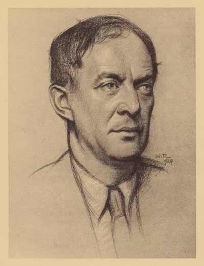 Ritratto di Walter de la Mare da William (after) Rothenstein