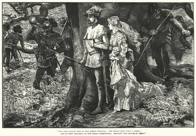 Robin Hood e Allin A Dale (incisione) da William (after) Small