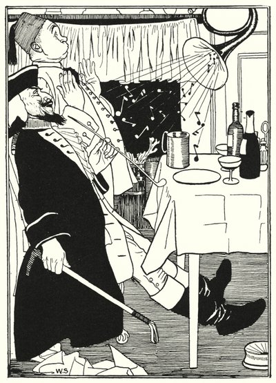 Illustrazione per le Avventure del Barone di Munchausen da William (after) Strang