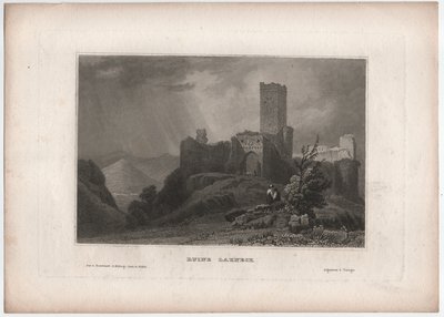Rovine di Lahneck da William (after) Tombleson