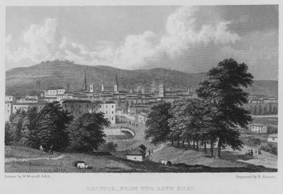 Bristol, dalla Bath Road da William (after) Westall