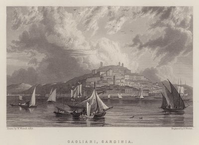 Cagliari, Sardegna da William (after) Westall