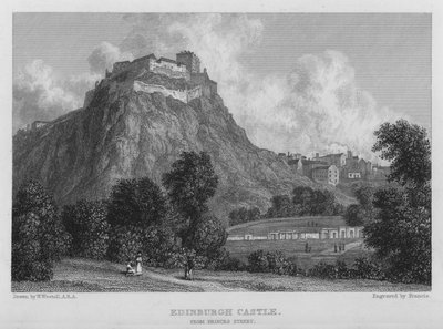 Castello di Edimburgo, da Princes Street da William (after) Westall