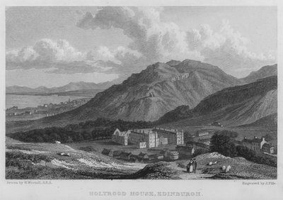 Holyrood House, Edimburgo da William (after) Westall