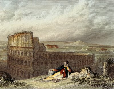 Lord Byron contempla il Colosseo da William (after) Westall