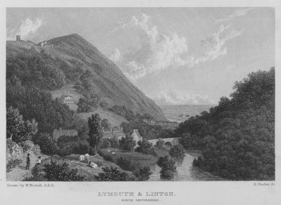 Lymouth e Linton, North Devonshire da William (after) Westall