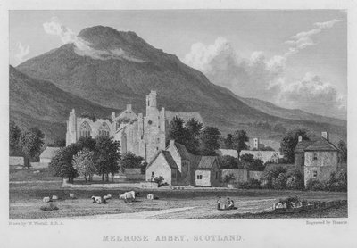 Abbazia di Melrose, Scozia da William (after) Westall