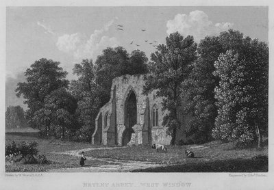 Abbazia di Netley, Finestra Ovest da William (after) Westall