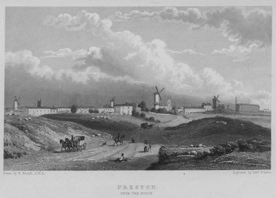 Preston, dal Nord da William (after) Westall