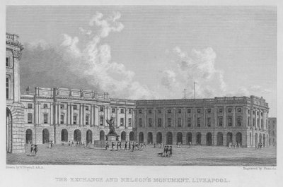 La Borsa e il Monumento a Nelson, Liverpool da William (after) Westall
