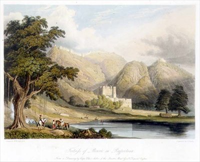 La fortezza di Bowrie nel Rajpootana, disegnata dal Capitano Charles Auber del Dipartimento del Quartiermastro Generale a Ceylon, dal Volume I di 