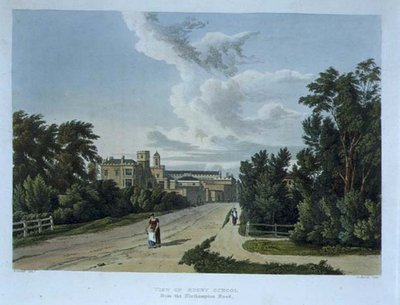 Veduta della scuola di Rugby dalla strada di Northampton, da 