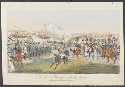 La Grande Rivista su Hounslow Heath da William (attr. to) Heath